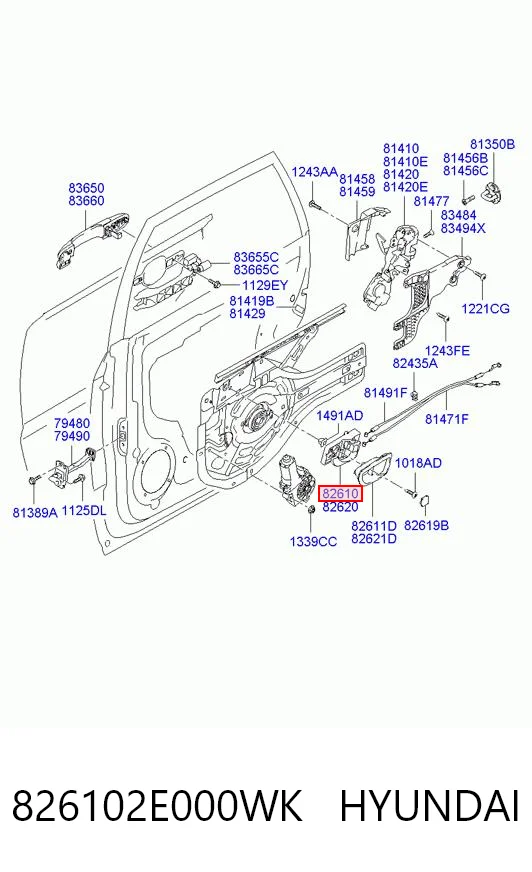 826102E000WK Hyundai/Kia