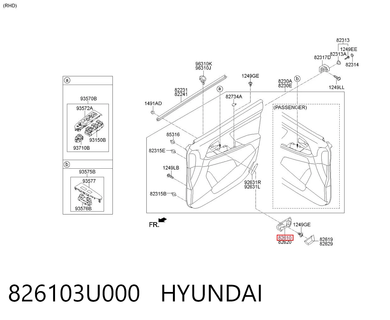 826103U000 Hyundai/Kia