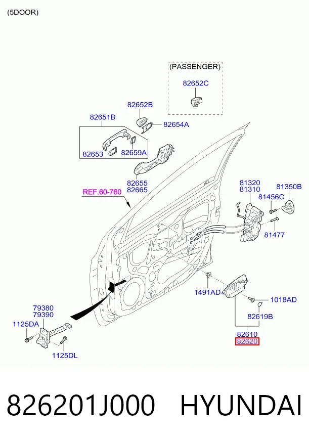 826201J000 Hyundai/Kia 