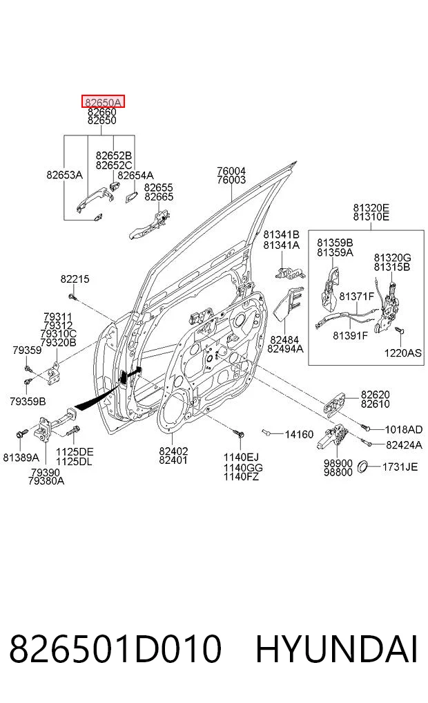 826501D010 Hyundai/Kia 