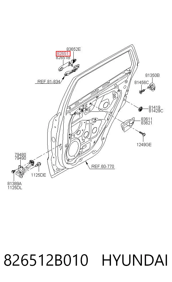 826512B010 Hyundai/Kia