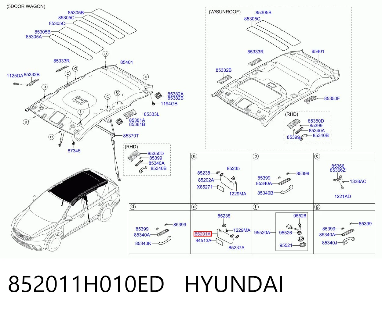 852011H010ED Hyundai/Kia