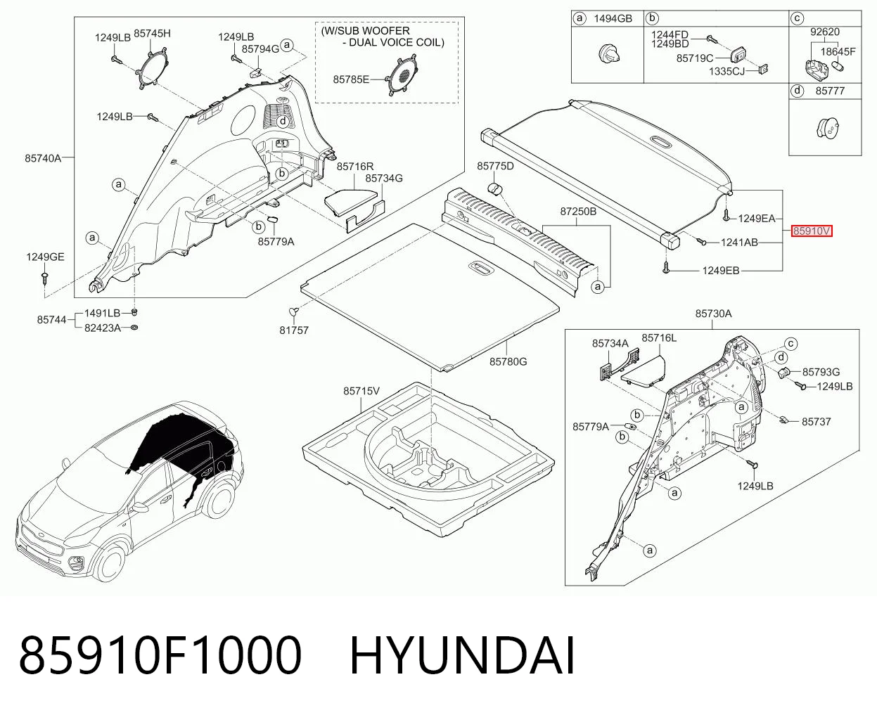 85910F1000 Hyundai/Kia