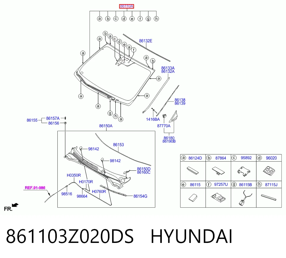 Pára-brisas para Hyundai I40 I VF