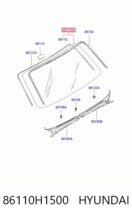 Pára-brisas para Hyundai Terracan  HP