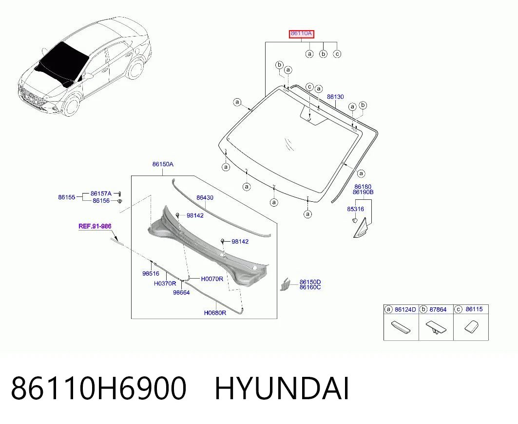 86110H6900 Hyundai/Kia