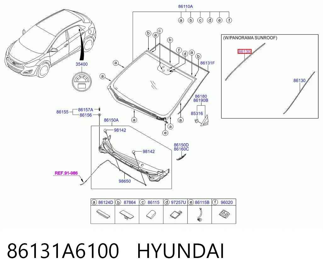 86131A6100 Hyundai/Kia