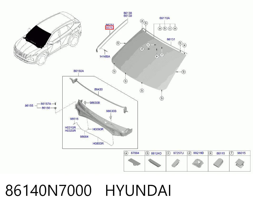 86140N7000 Hyundai/Kia