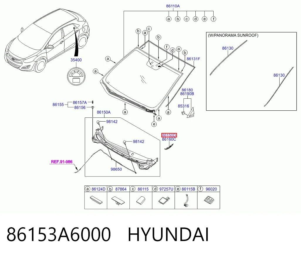 86153A6000 Hyundai/Kia