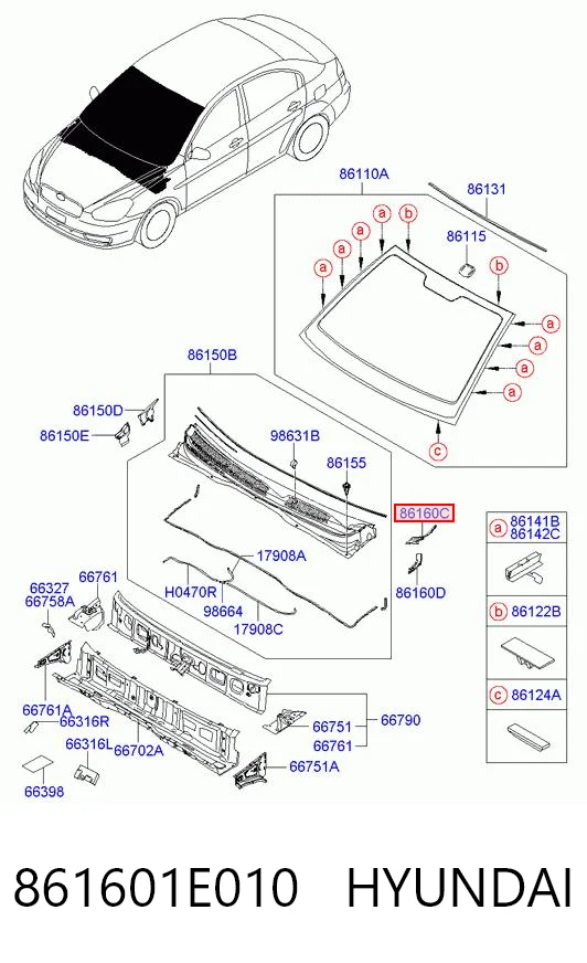 861601E010 Hyundai/Kia