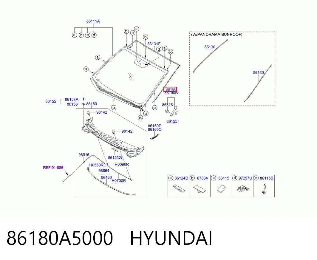 86180A5000 Hyundai/Kia