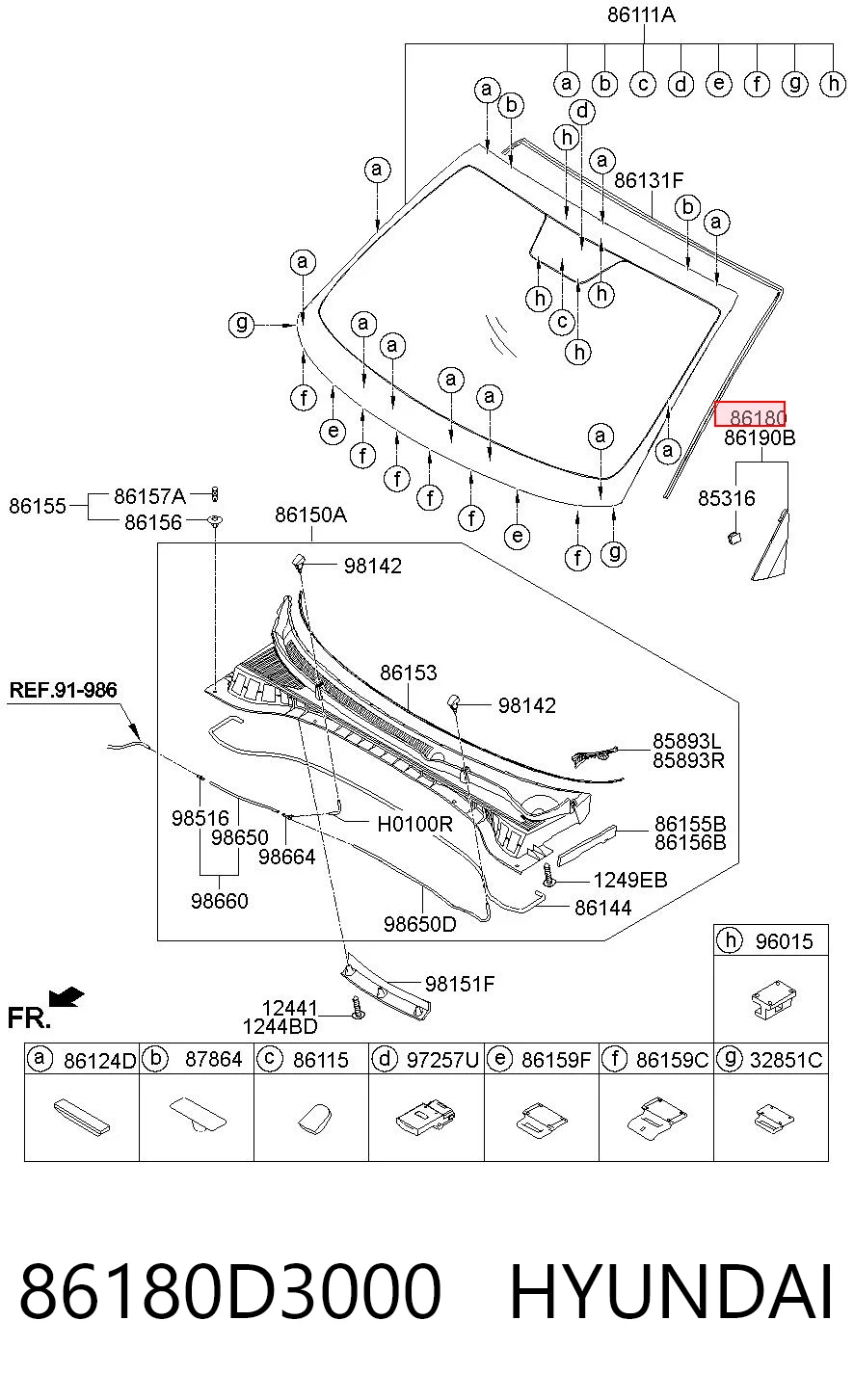 86180D3000 Hyundai/Kia 