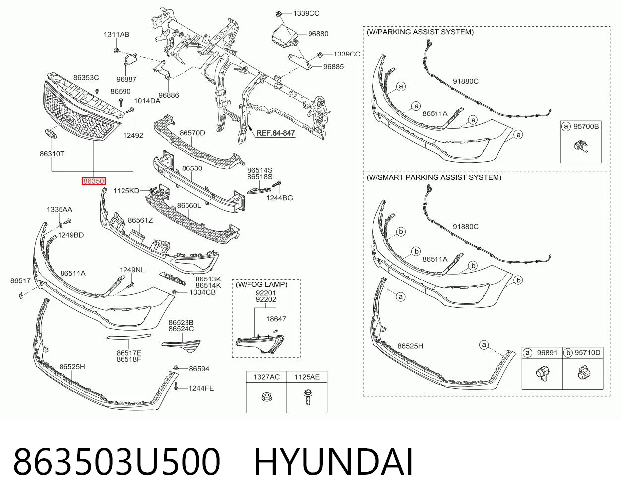 863503U500 Hyundai/Kia