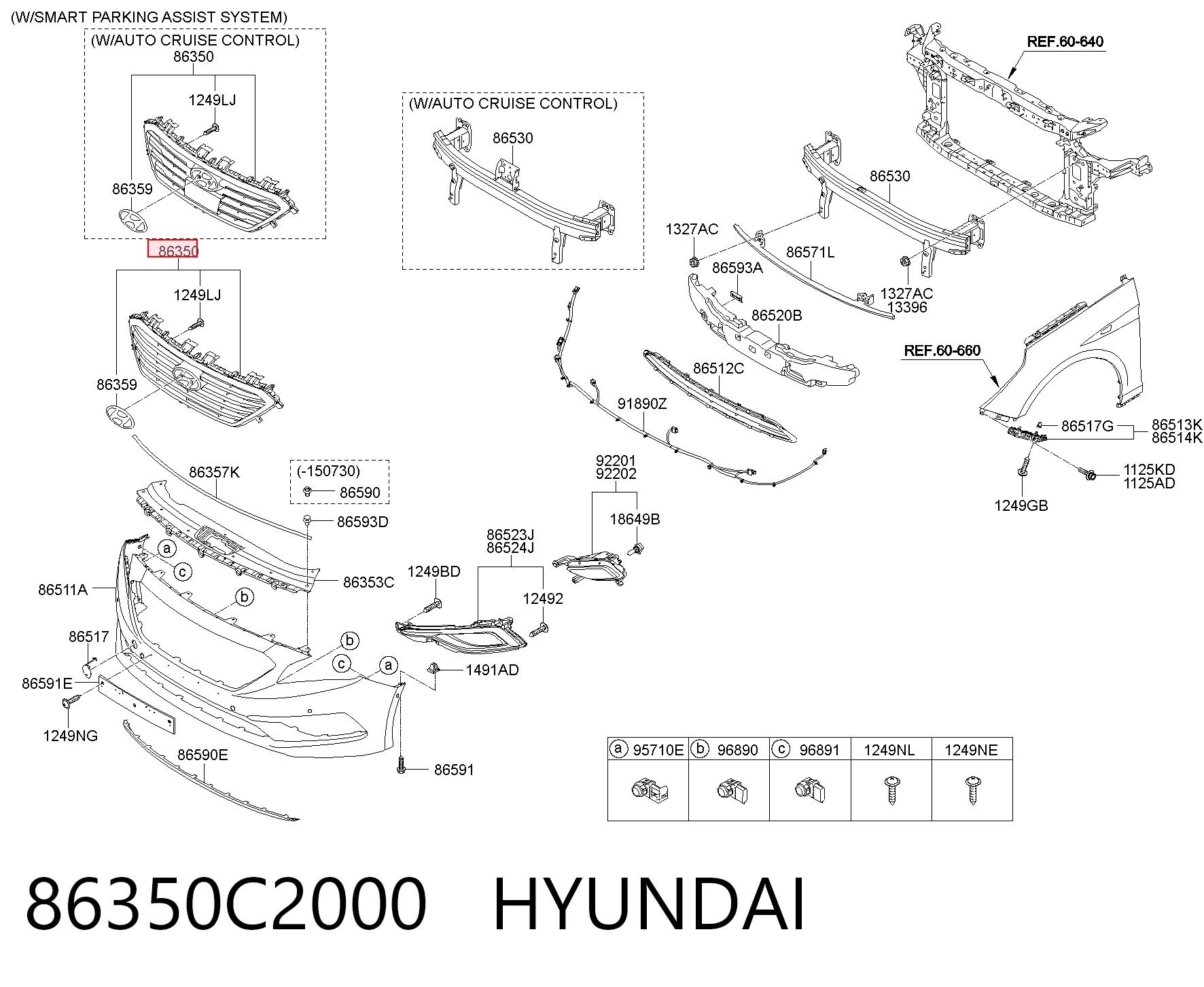 Compre Grelha do radiador Hyundai Sonata 7