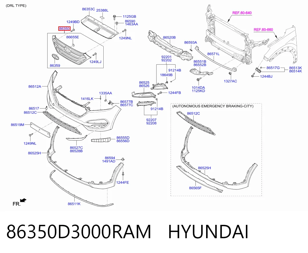 86350D3000RAM Hyundai/Kia