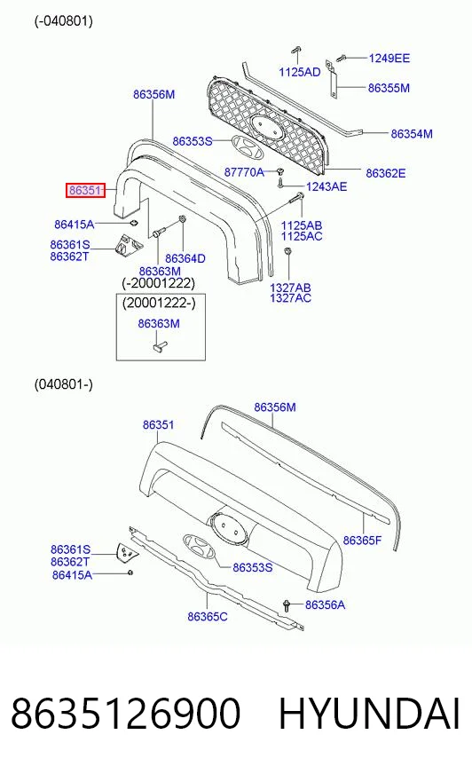 Compre Grelha do radiador Hyundai Santa Fe 1