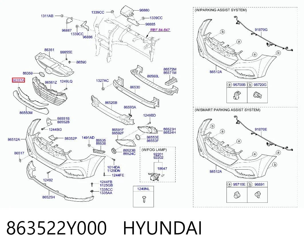 863522Y000 Hyundai/Kia