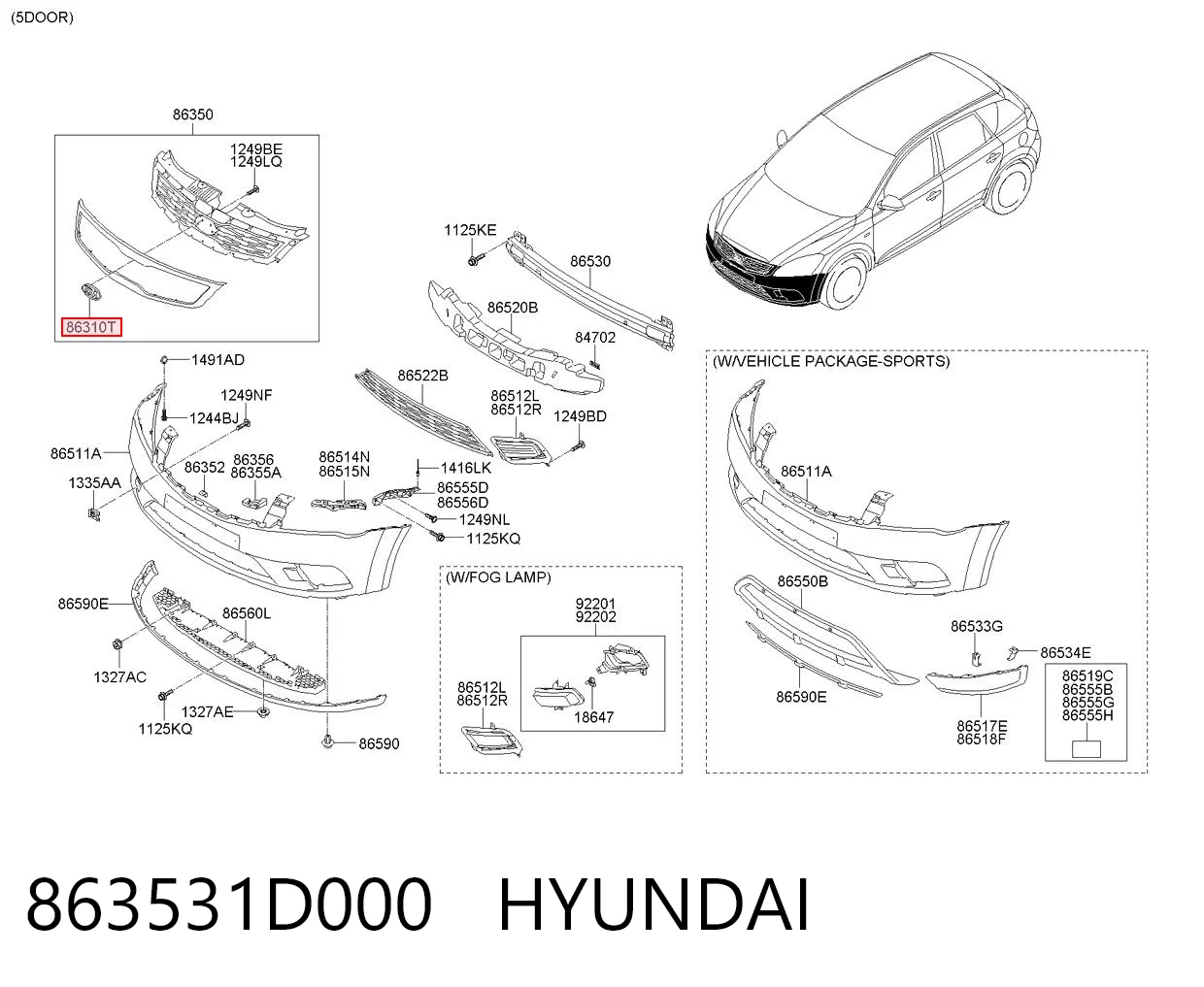 863531D000 Hyundai/Kia