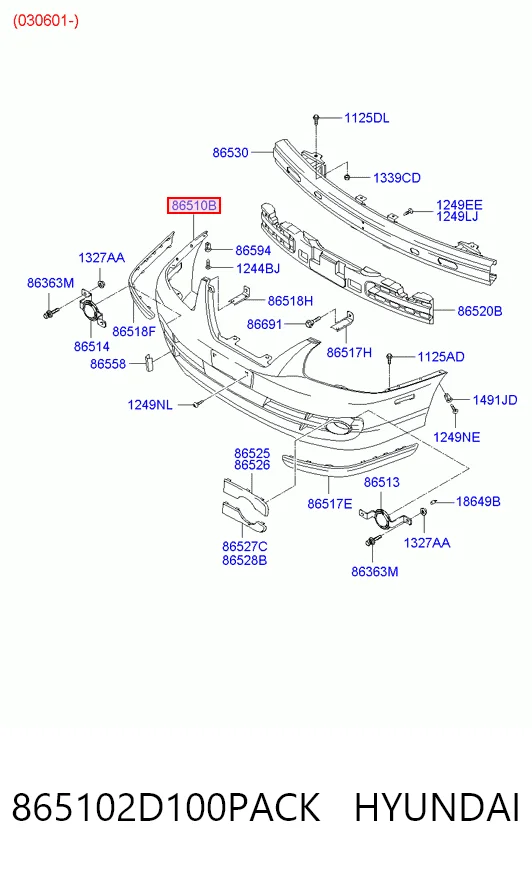 Compre Pára-choque dianteiro Hyundai Elantra 3