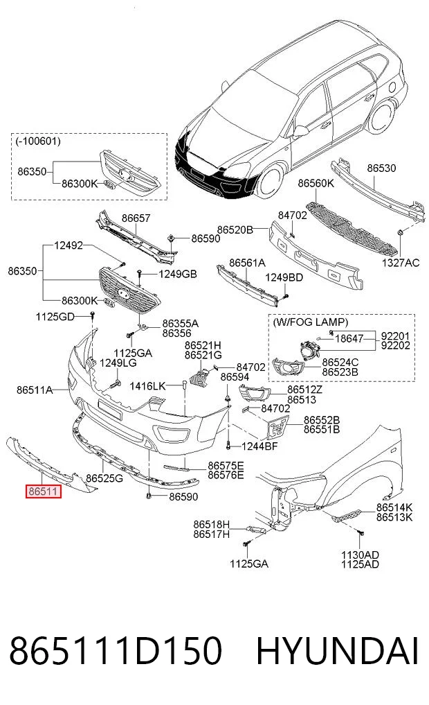 865111D150 Hyundai/Kia