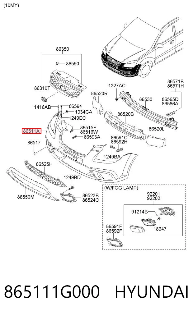 865111G000 Hyundai/Kia