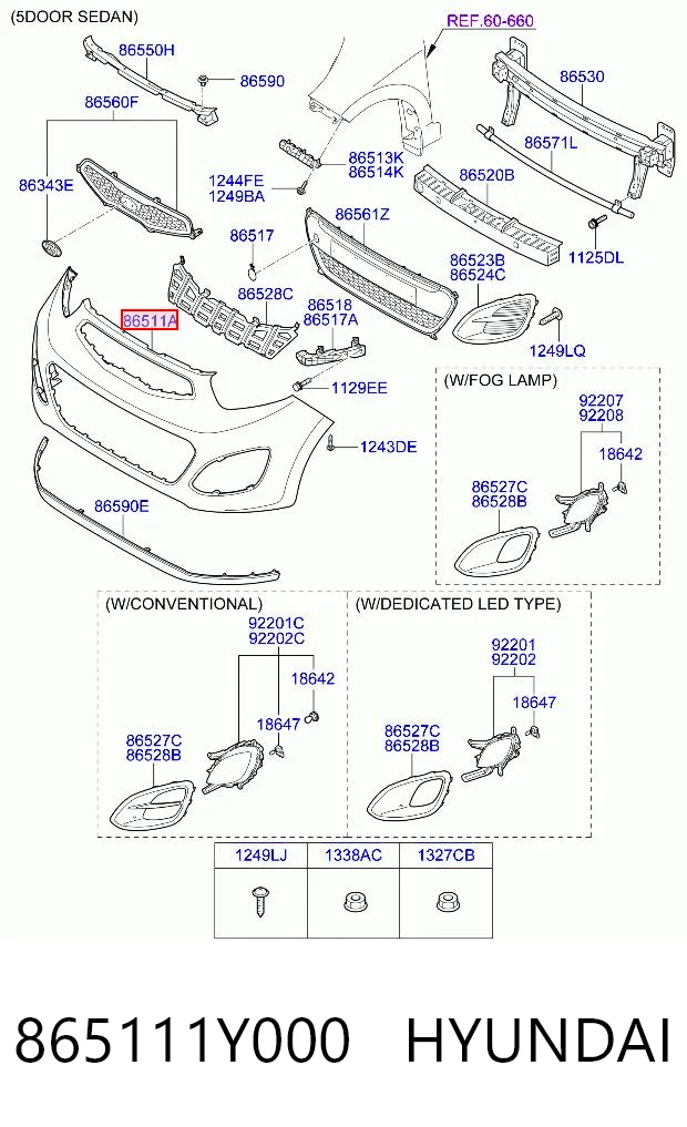 865111Y000 Hyundai/Kia
