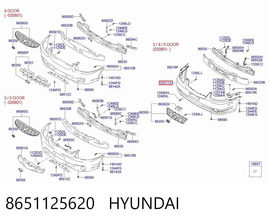Compre Pára-choque dianteiro Hyundai Accent 2