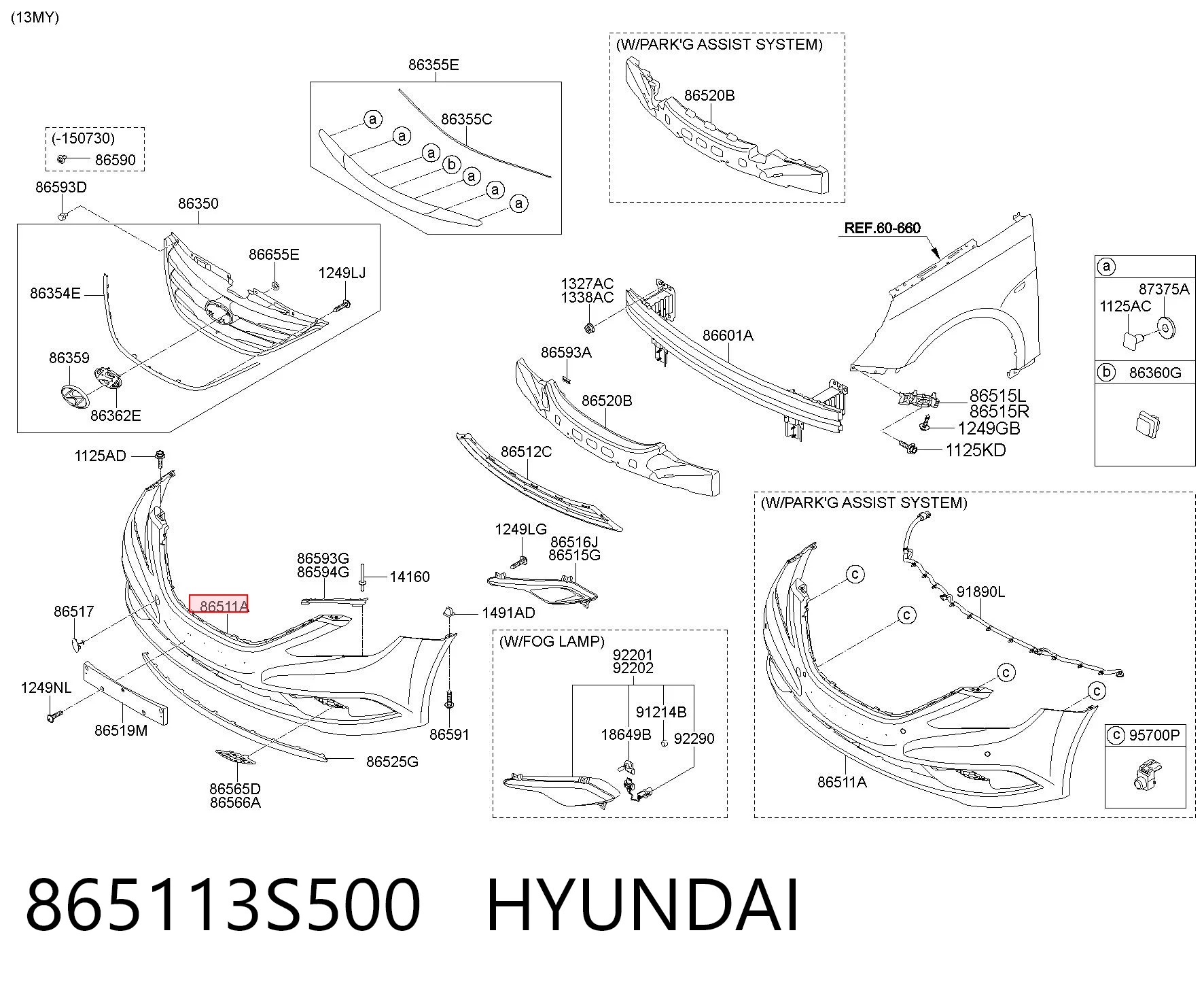 865113S500 Hyundai/Kia