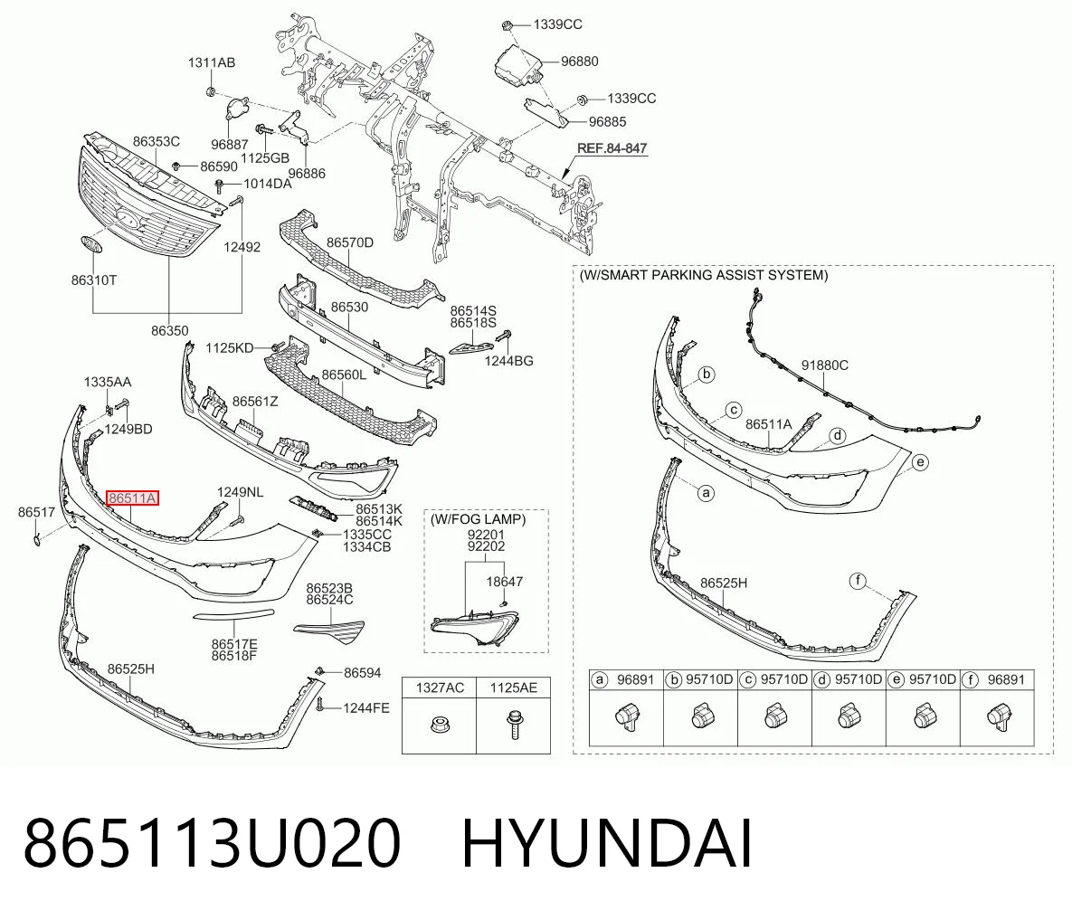 865113U020 Hyundai/Kia
