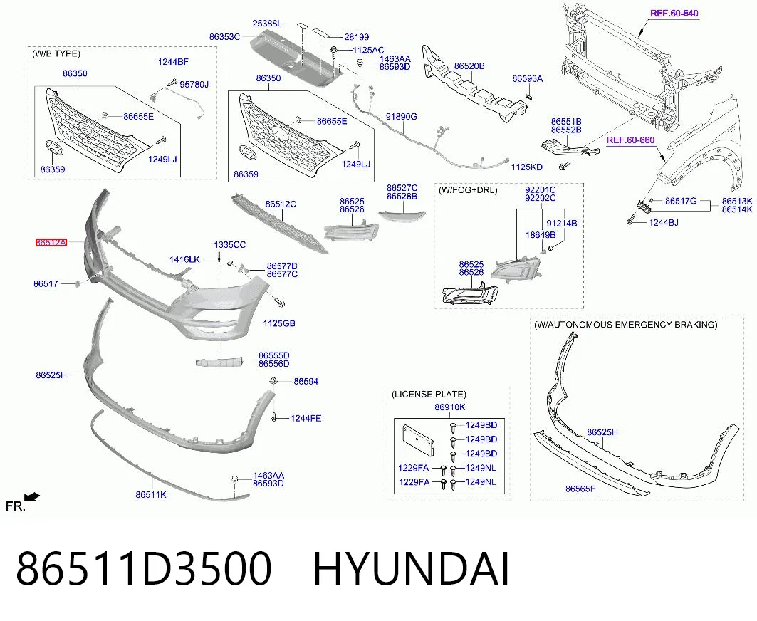 86511D3500 Hyundai/Kia
