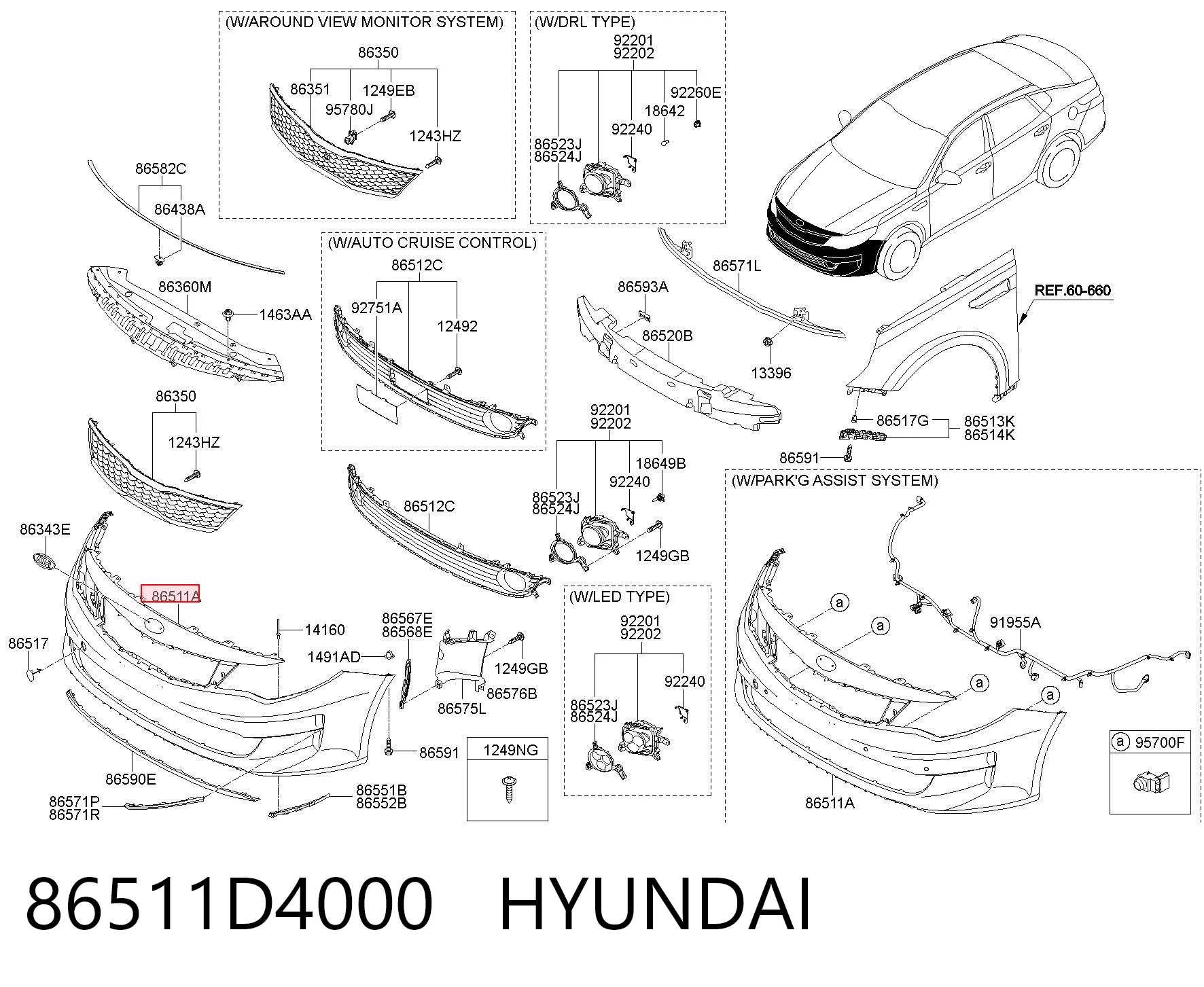 86511D4000 Hyundai/Kia