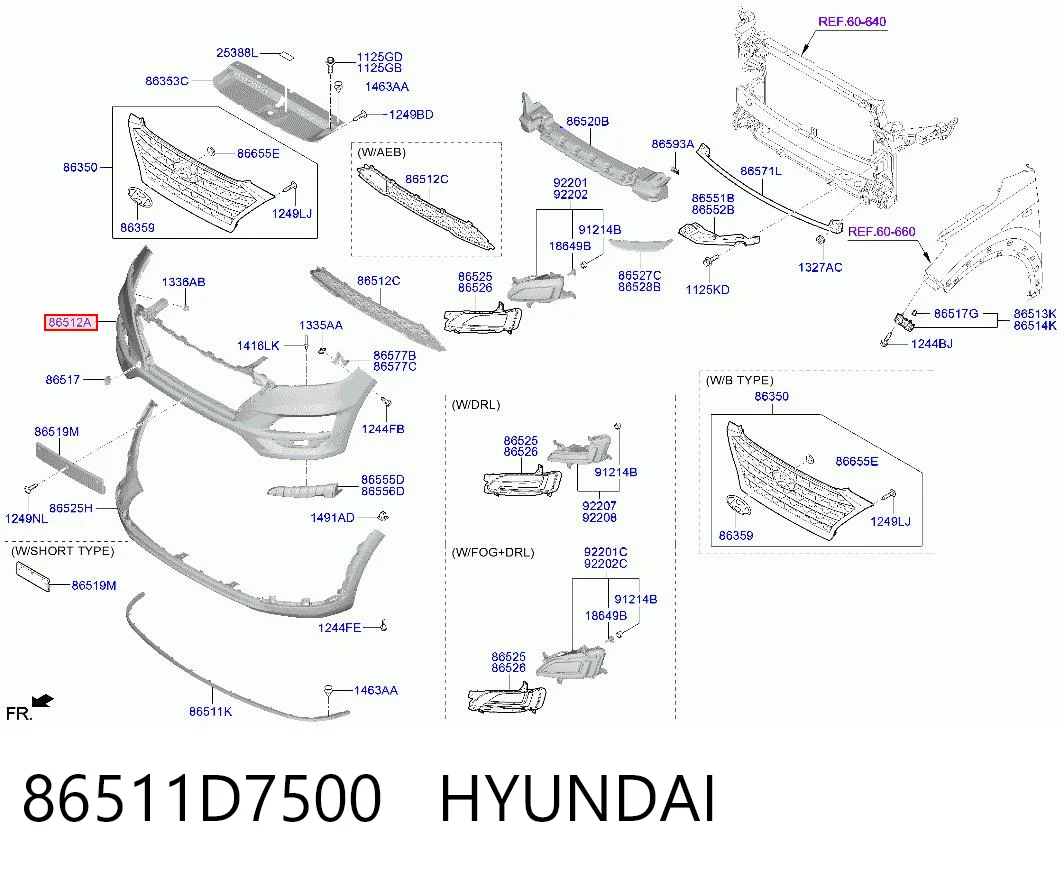 86511D7500 Hyundai/Kia