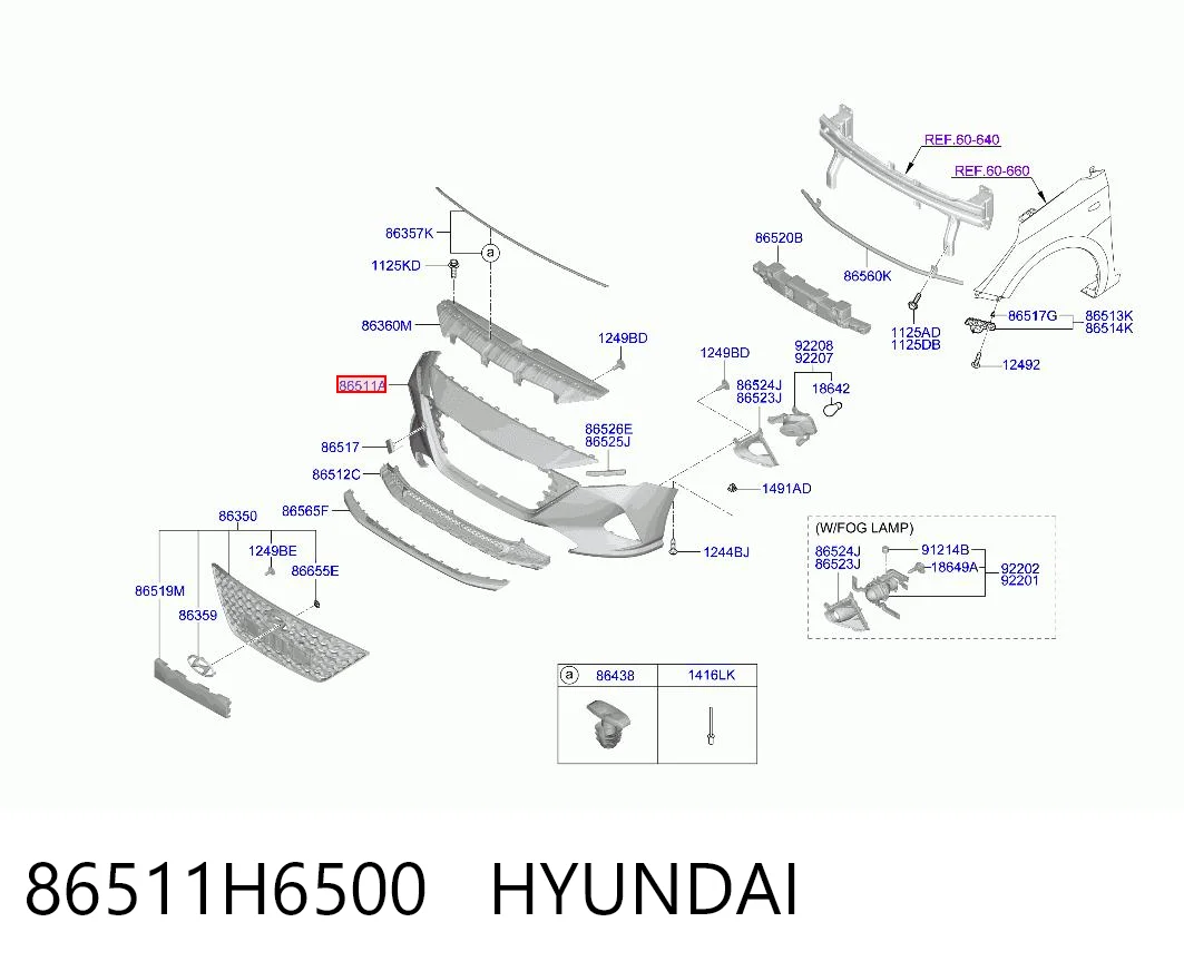 Pára-choque dianteiro Hyundai Accent HC ao melhor preço