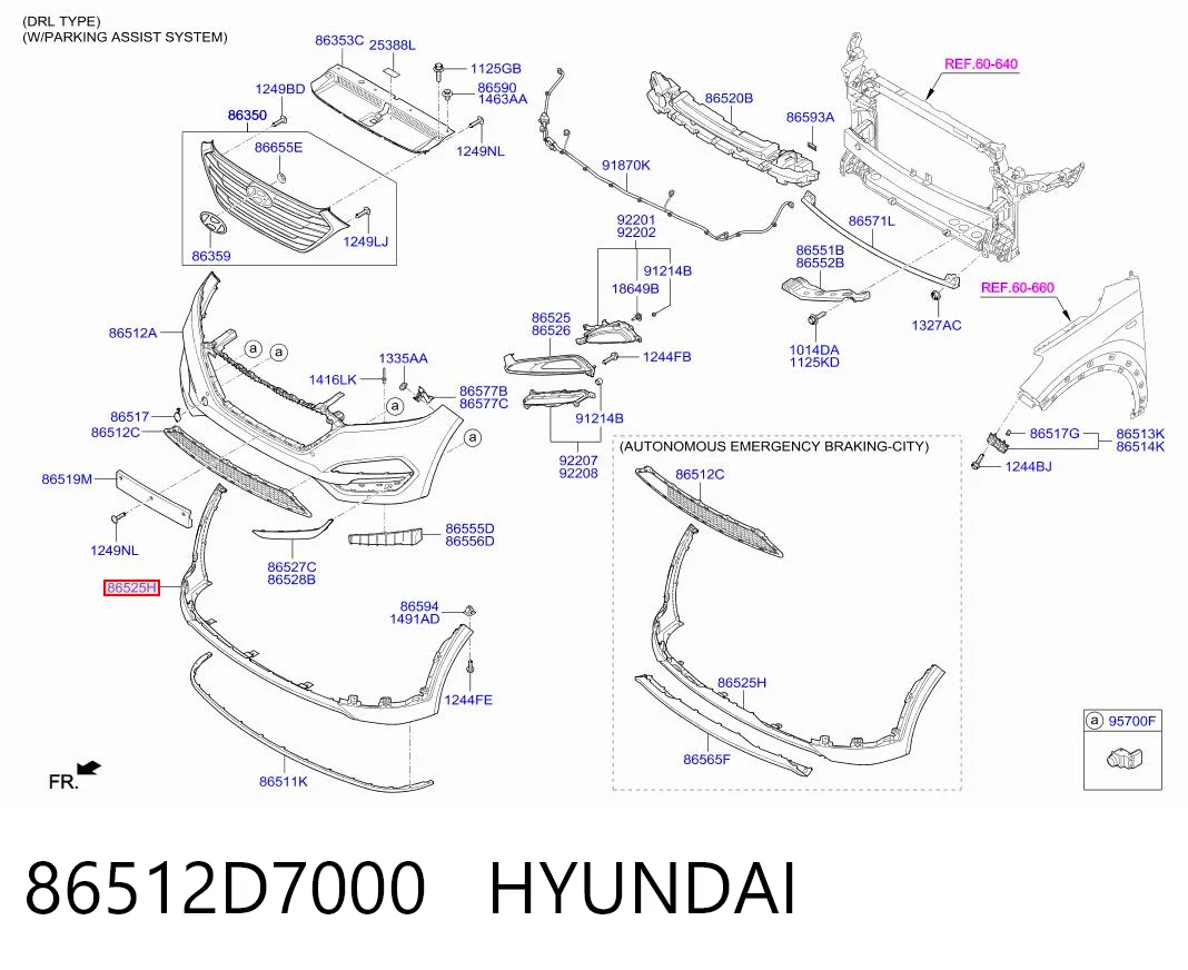 86512D7000 Hyundai/Kia