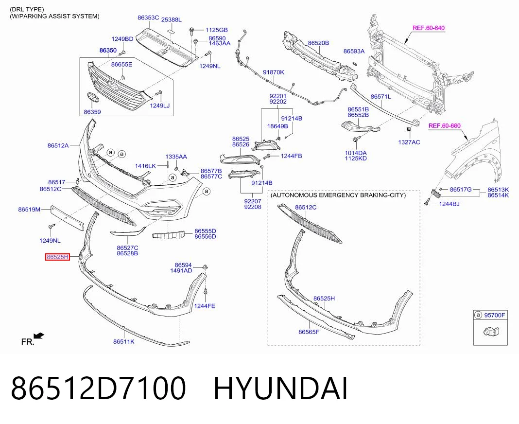 86512D7100 Hyundai/Kia