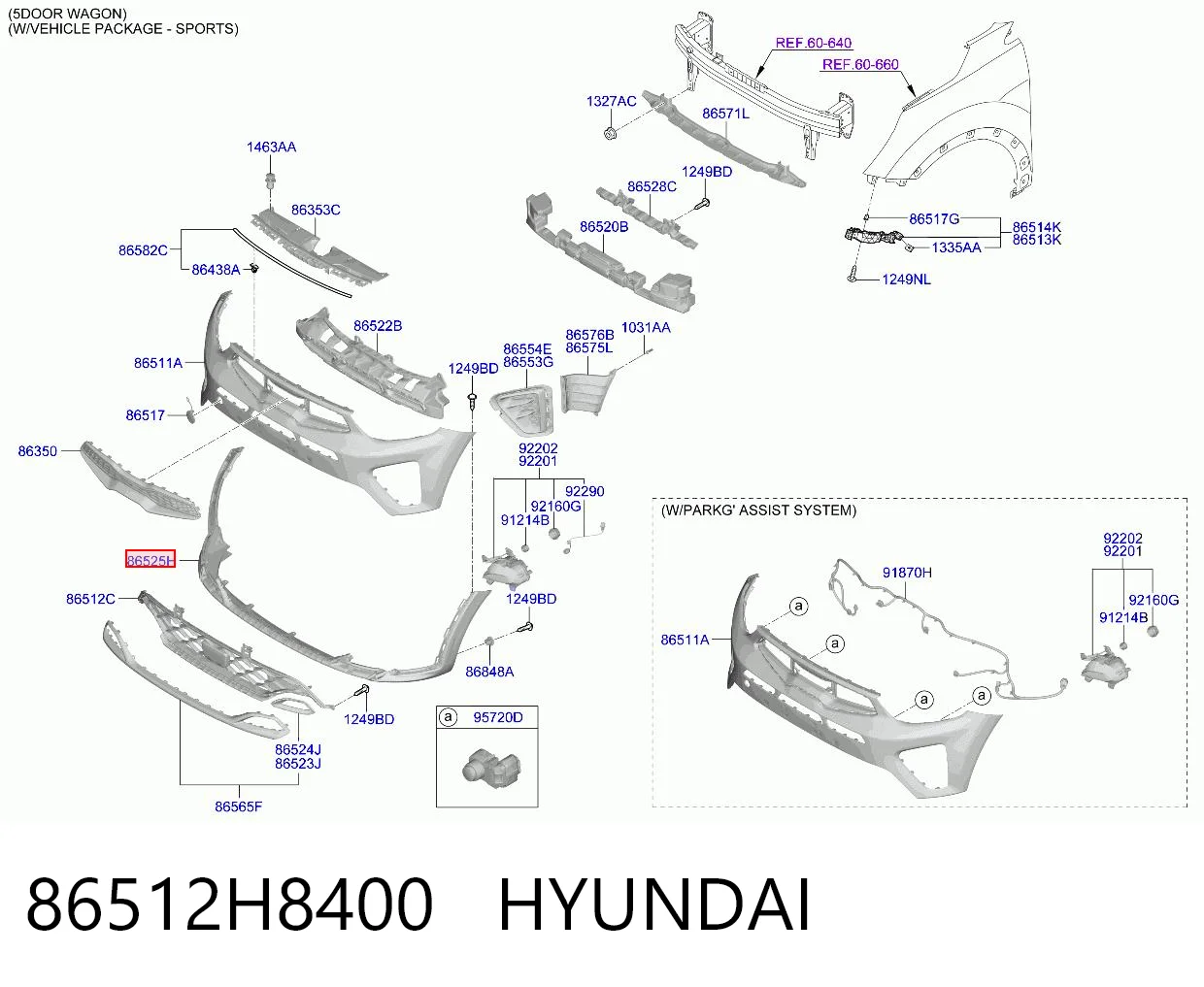 86512H8400 Hyundai/Kia