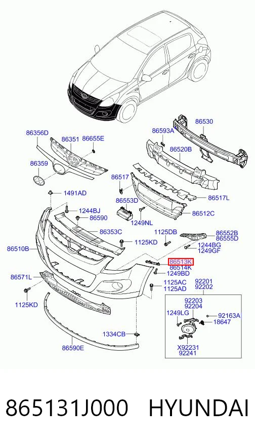 865131J000 Hyundai/Kia