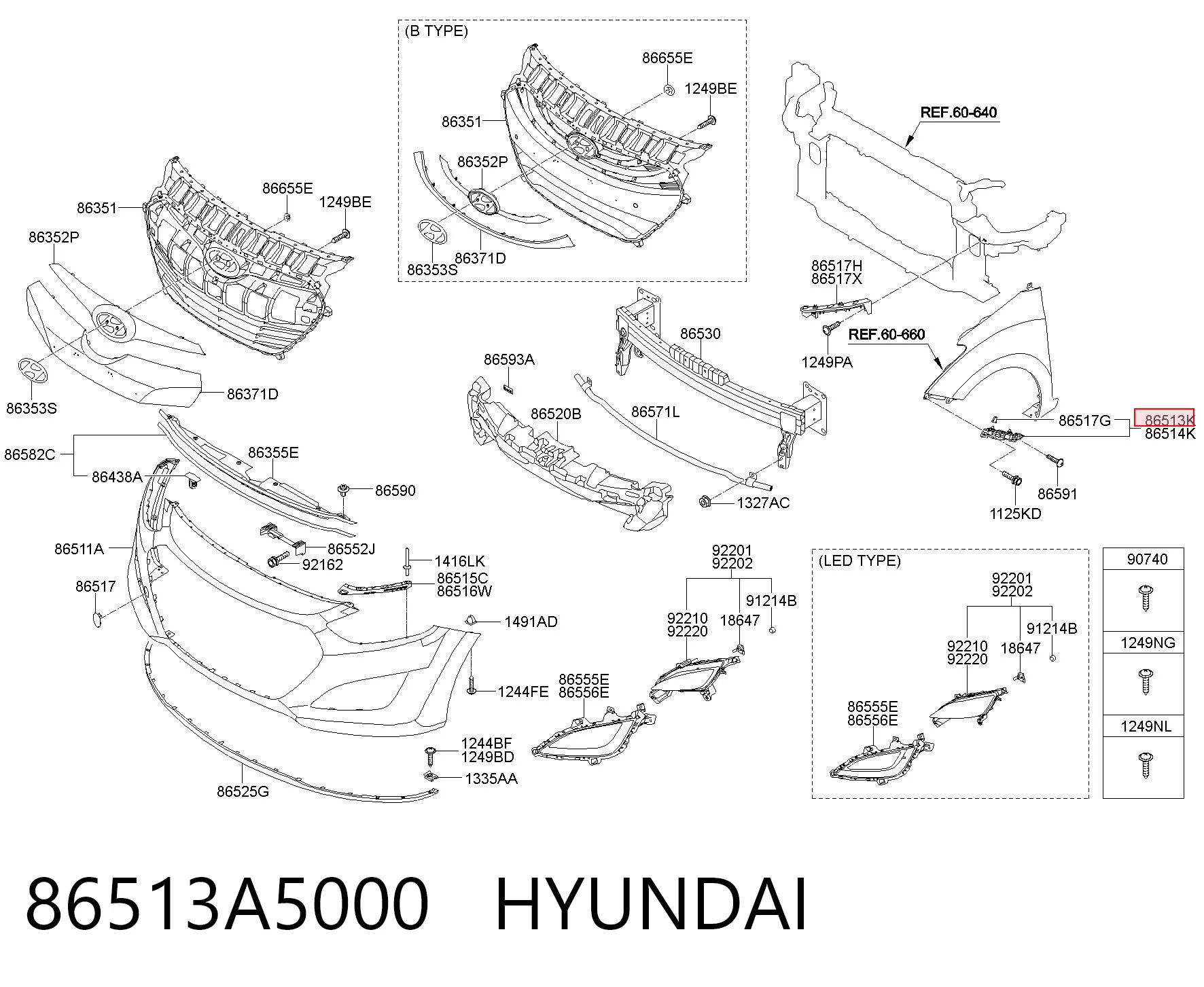 86513A5000 Hyundai/Kia