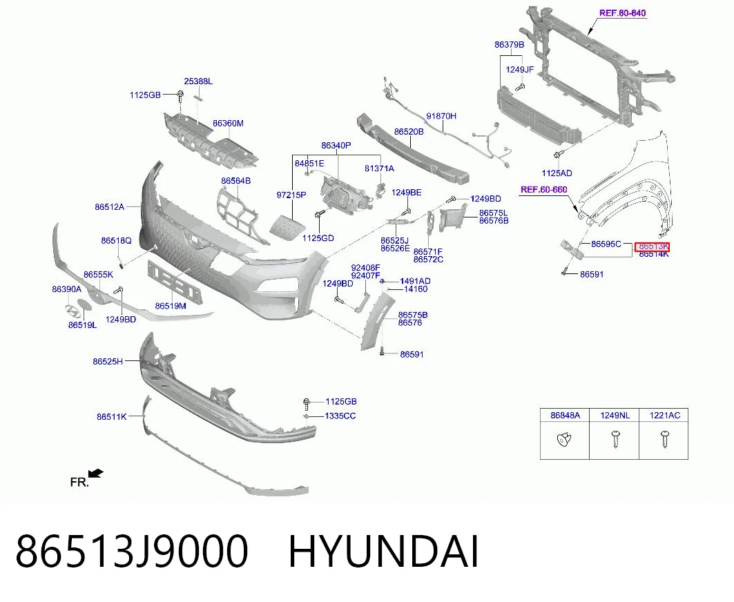 86513J9000 Hyundai/Kia