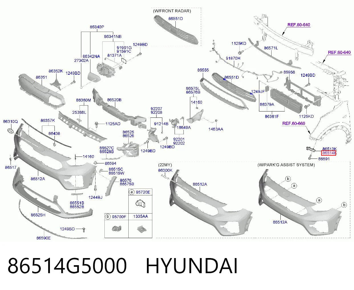 86514G5000 Hyundai/Kia