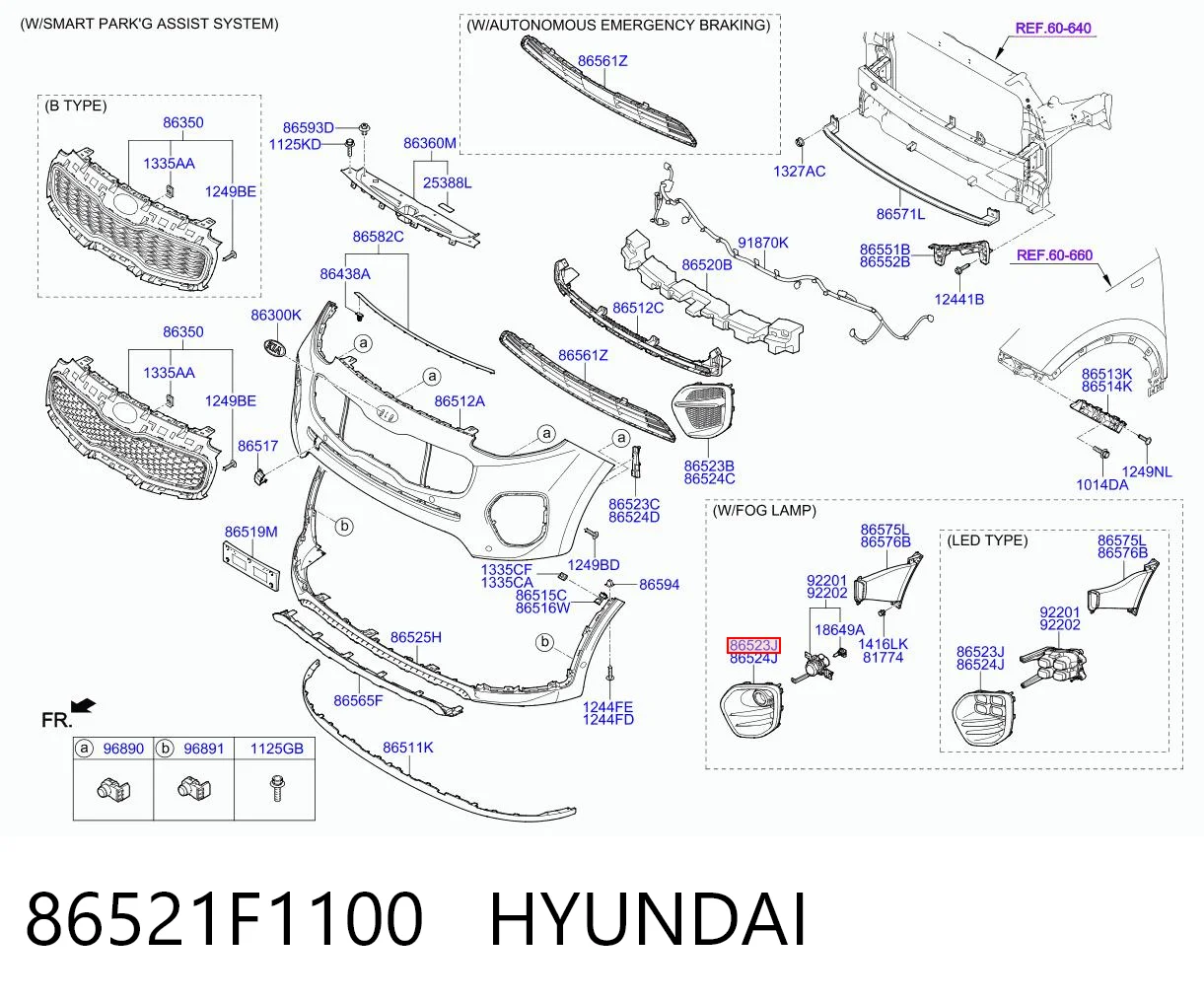 86521F1100 Hyundai/Kia