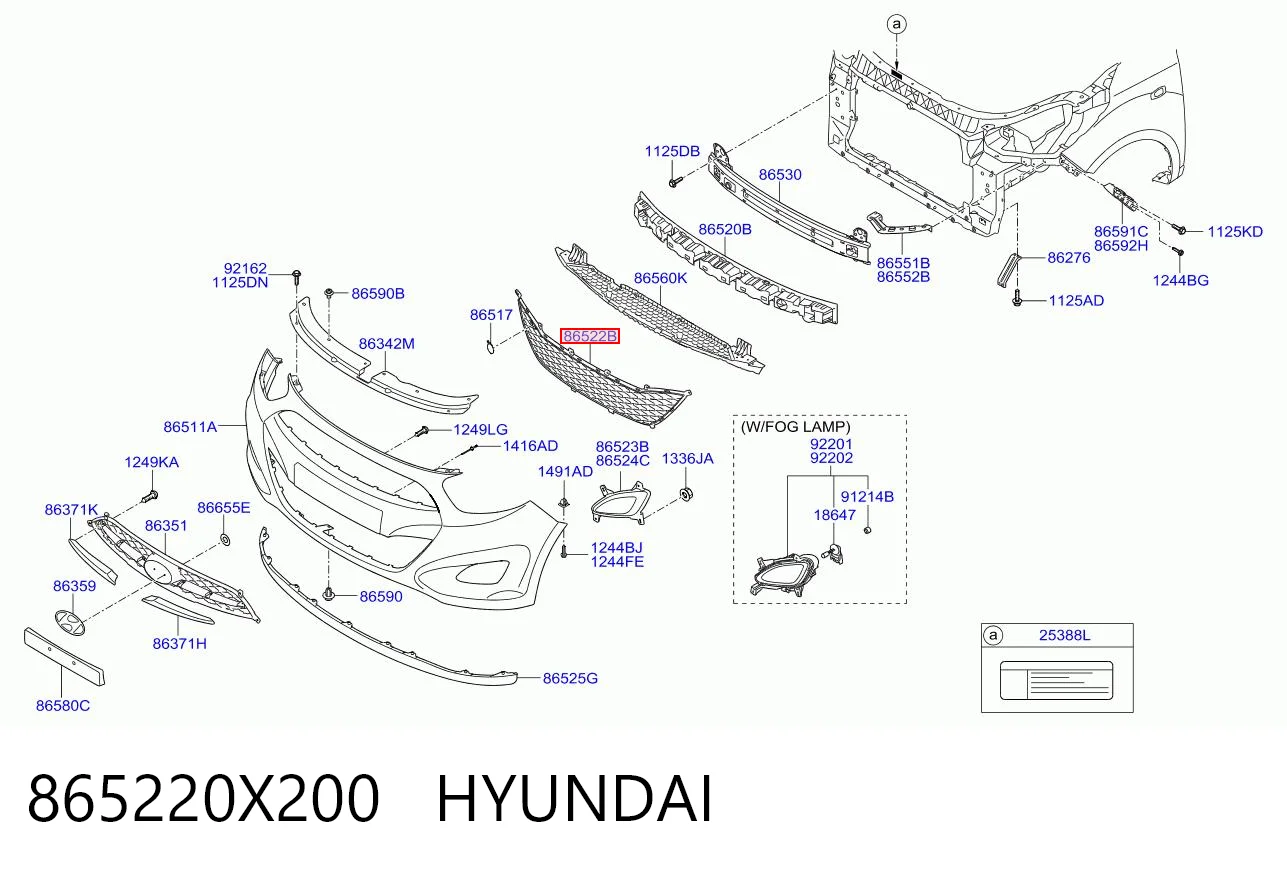 865220X200 Hyundai/Kia