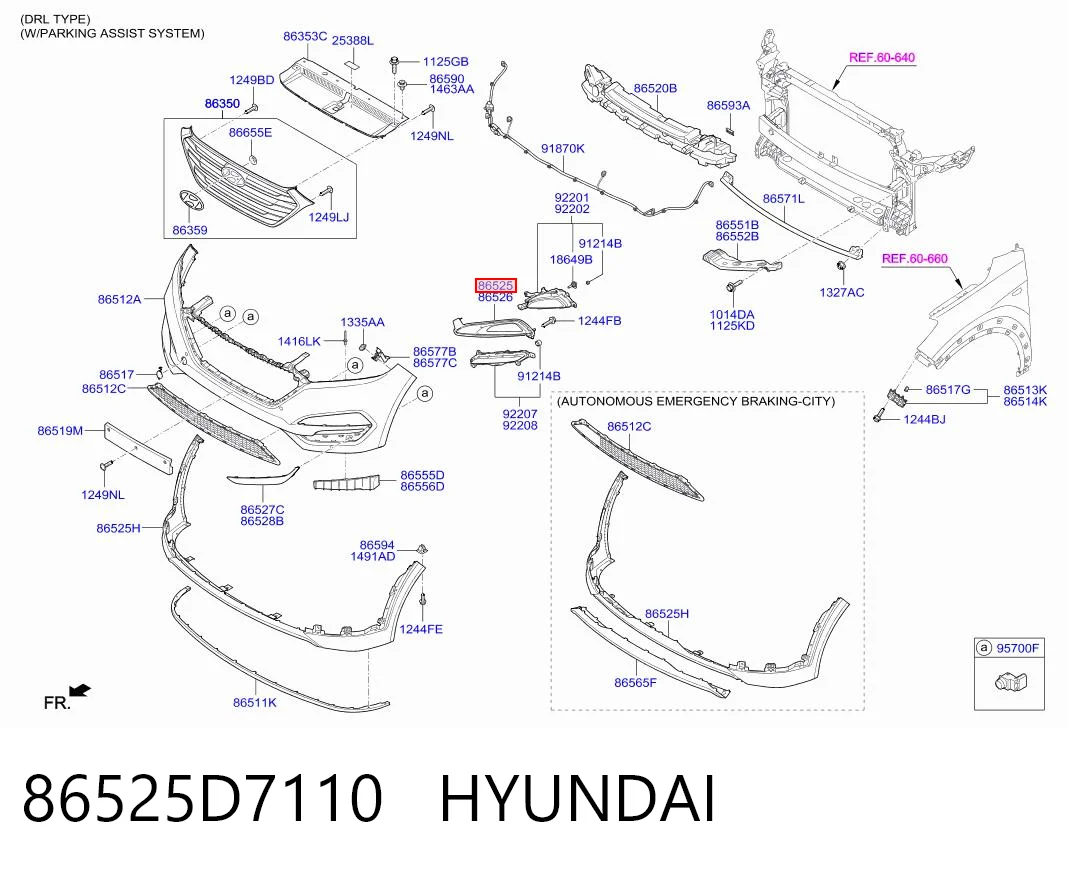 86525D7110 Hyundai/Kia