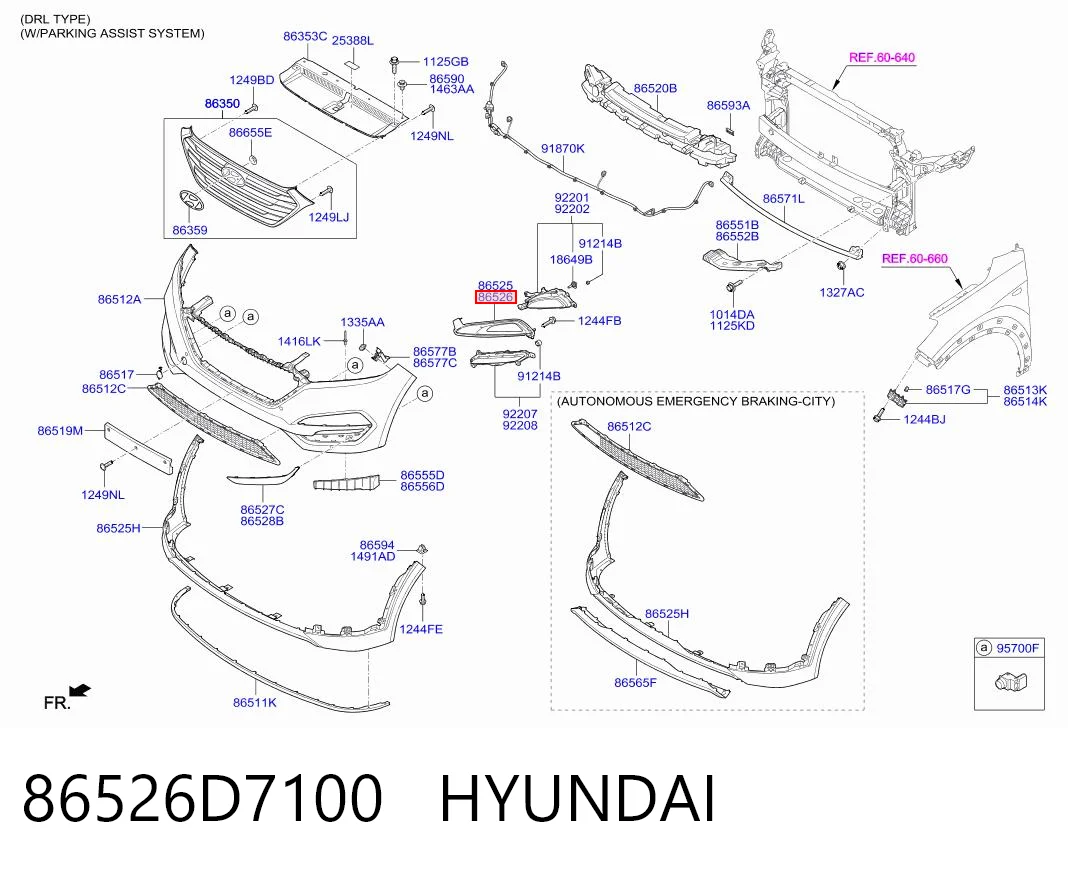 86526D7100 Hyundai/Kia