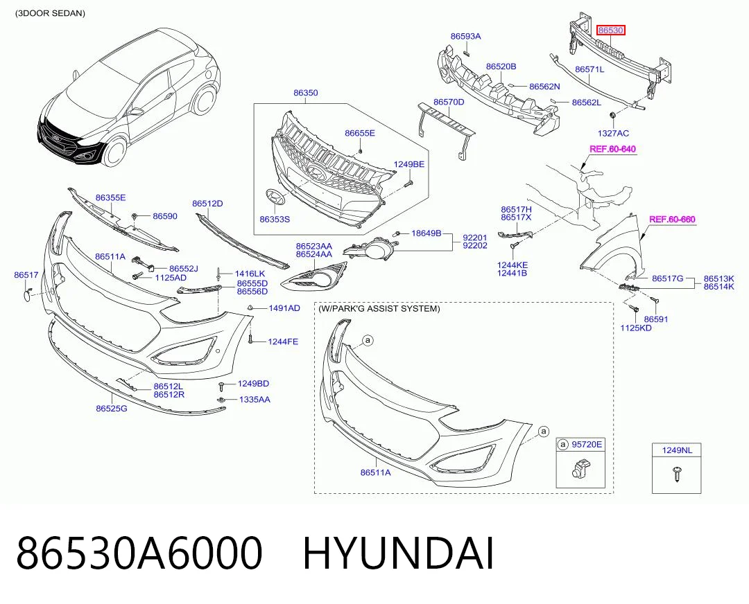 86530A6000 Hyundai/Kia