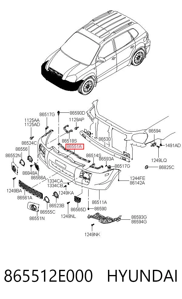 865512E000 Hyundai/Kia