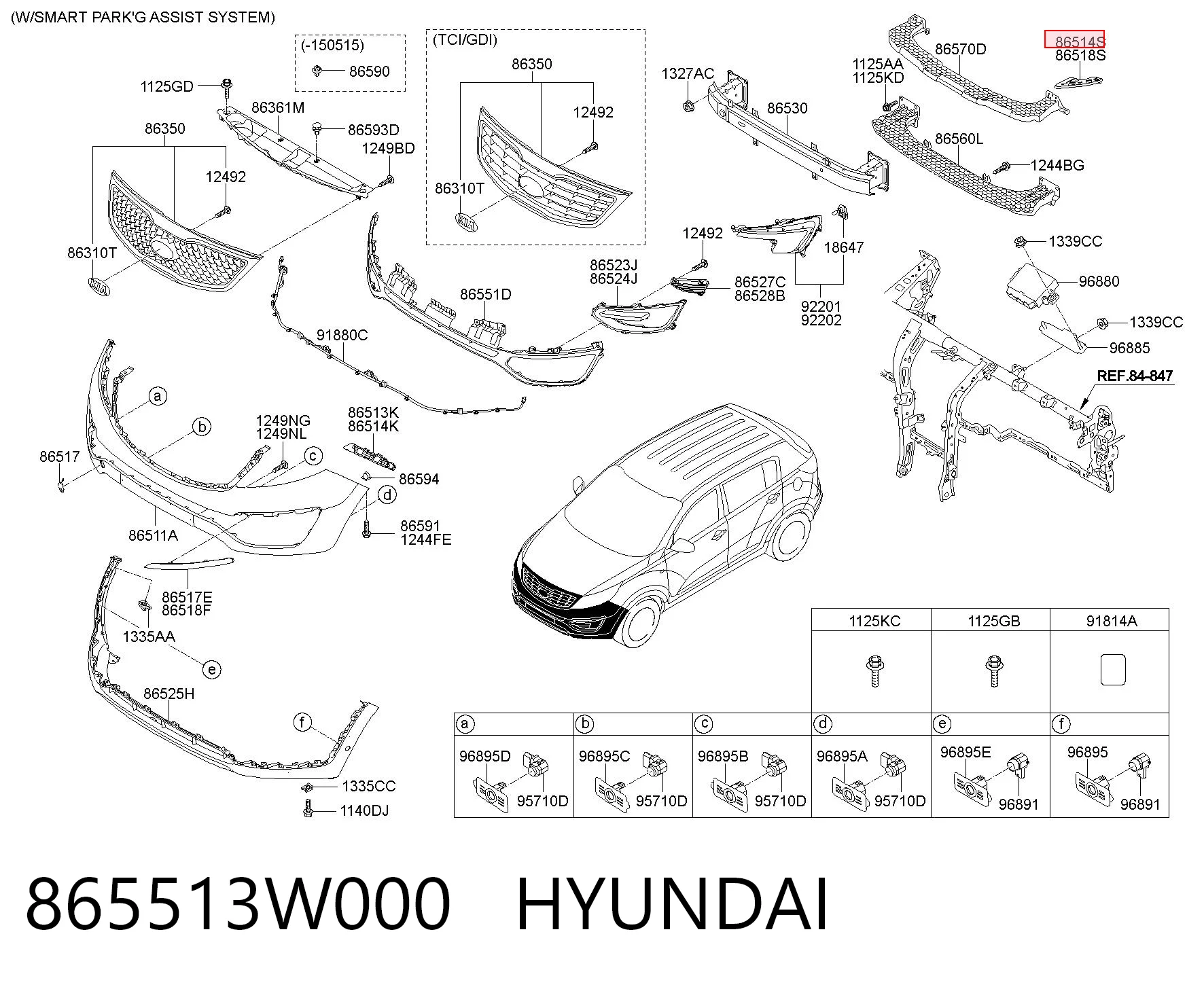 865513W000 Hyundai/Kia