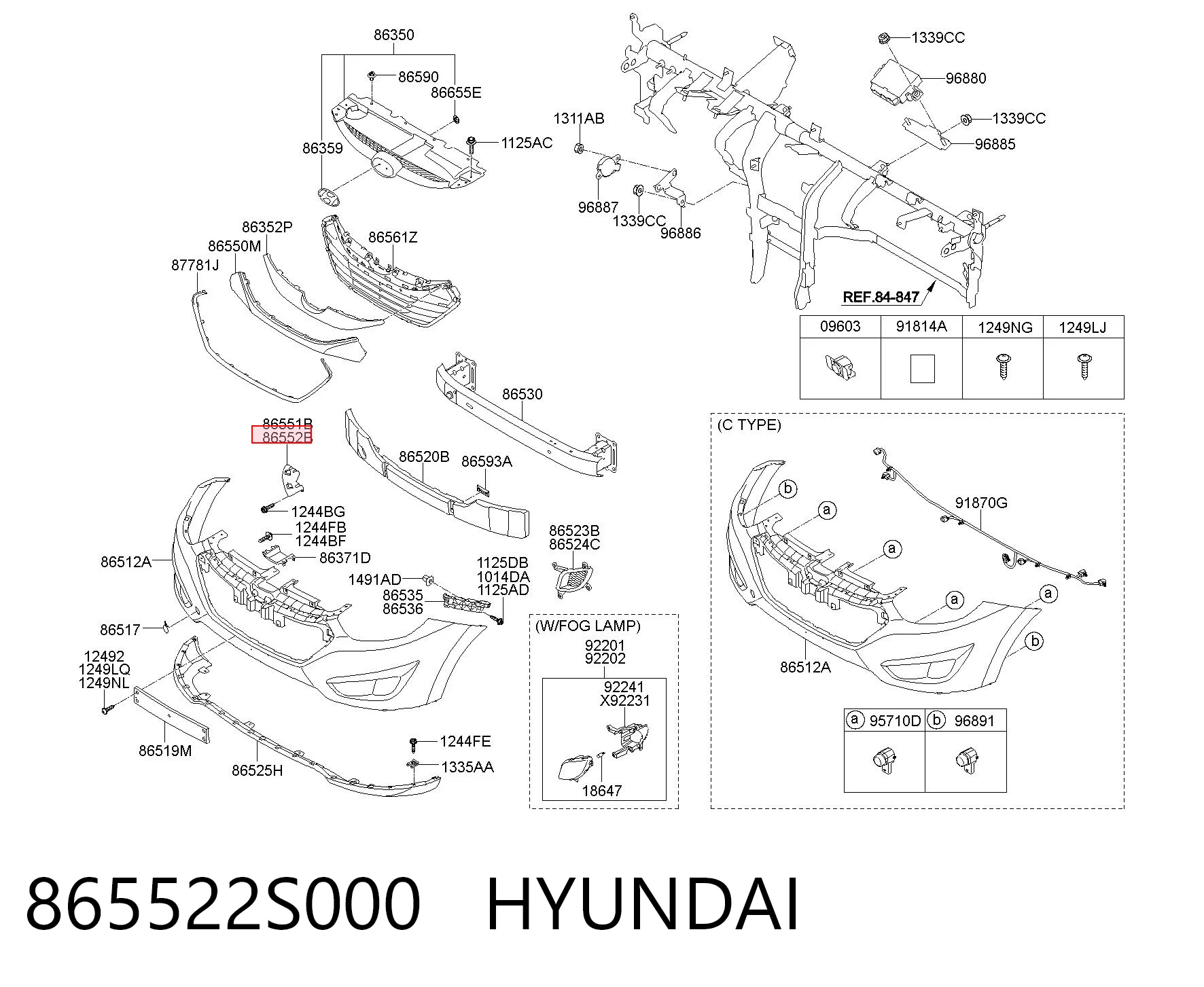 865522S000 Hyundai/Kia
