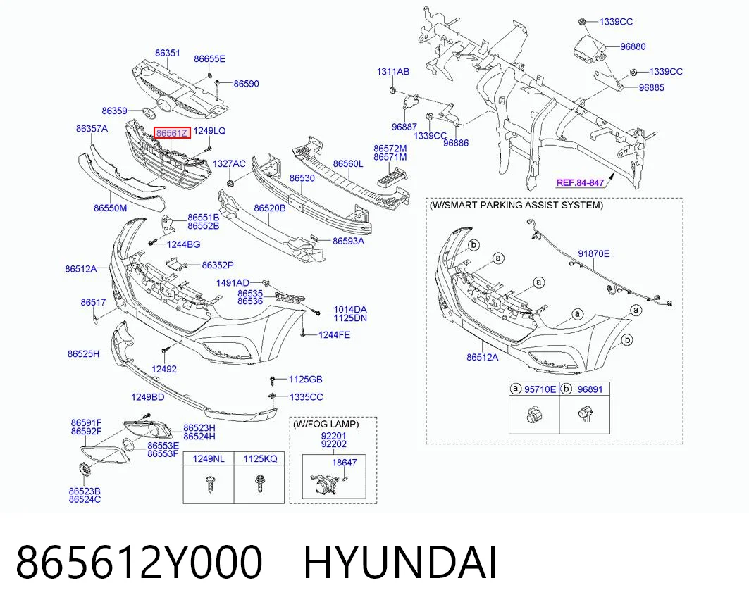 865612Y000 Hyundai/Kia