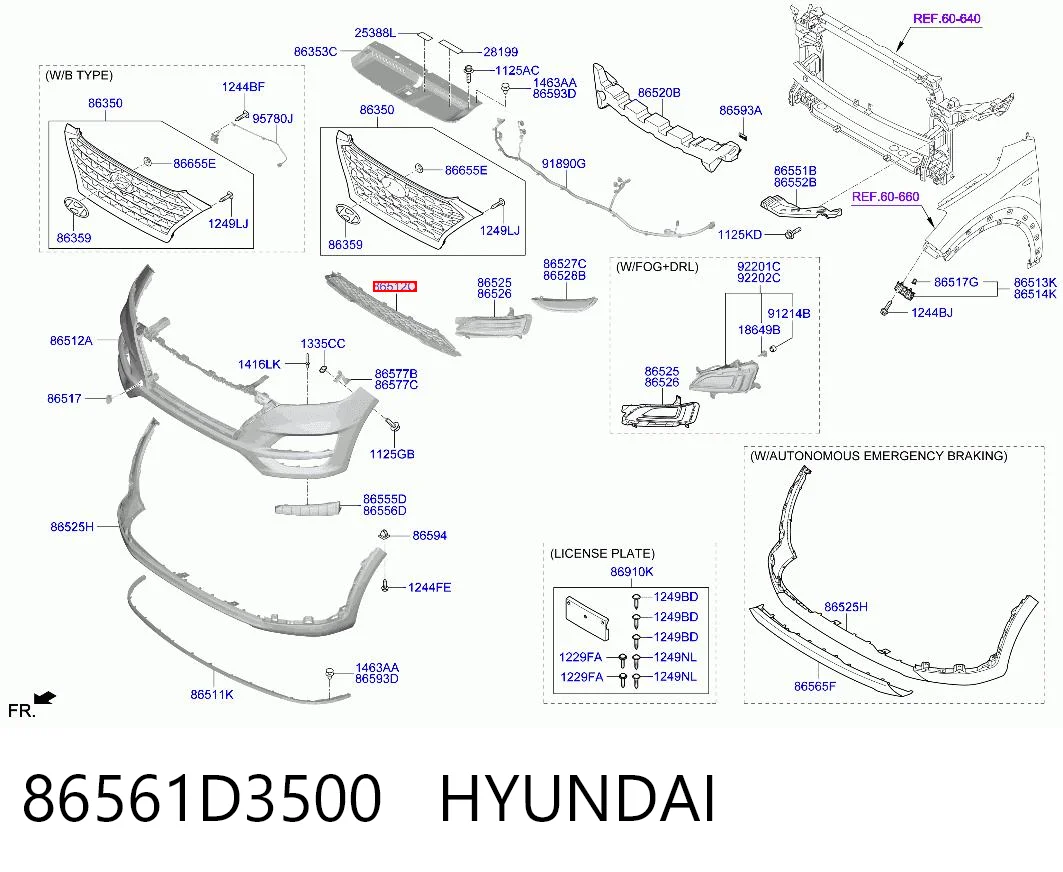 86561D3500 Hyundai/Kia